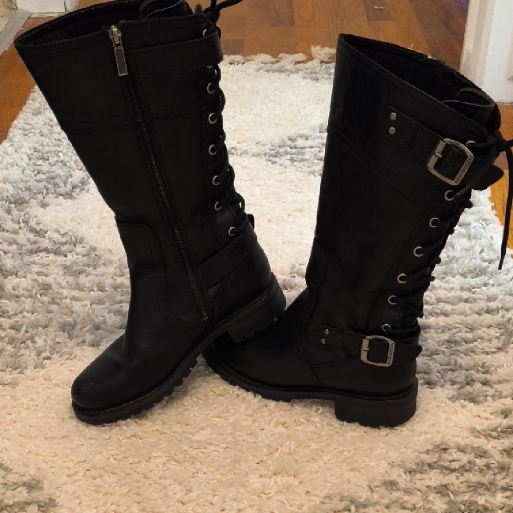 Women's Black Knee-High Boots
